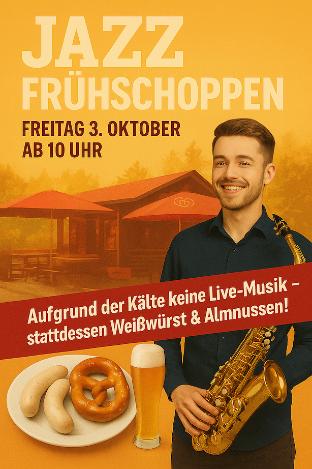 Für Live-Musik zu kalt – aber Weißwürste und Almnussen!