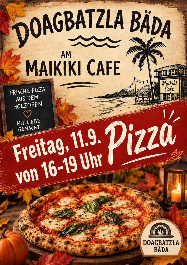 Freitag 11.9. Pizza ab 16 Uhr